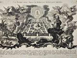 illustration représentant une pyramide entourée d'anges et de démons