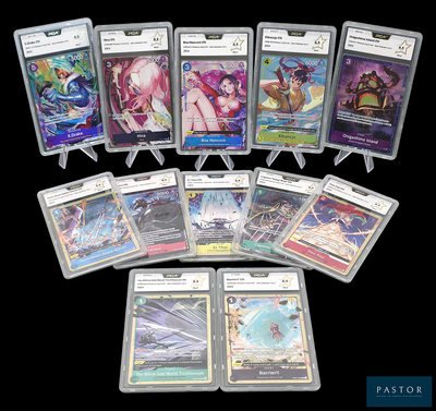 a lot of cards that are on a black background