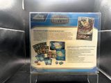 a display case with a picture of a star wars card game