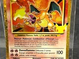 a close up of a pokemon card in a clear box