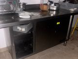 an image of a kitchen with stainless steel counter tops