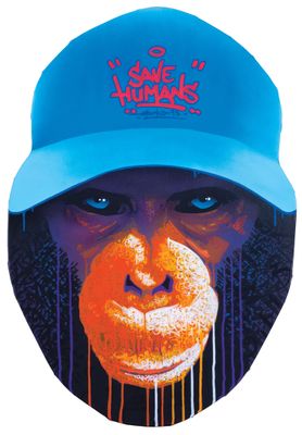 MARKO 93 SAVE HUMAN, 2017 Toile sur bois découpé - Photo 1