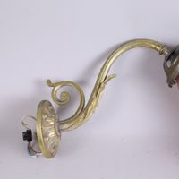 LE VERRE FRANCAIS. Paire d'appliques à montures en bronze do… (photo 2)