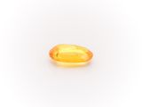 a yellow sapphire stone on a white background