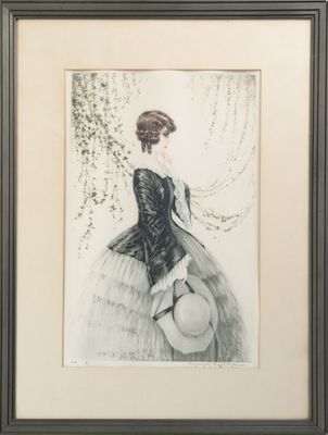 Maurice MILLIERE (1871-1946), "Contemplation", aquatinte sig…