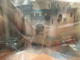 a castle made out of plastic sitting on a table