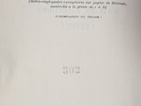 an open book with a black and white image of the title