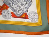 a picture of a scarf with a design on it