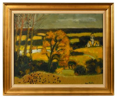 André BRASILIER (Né en 1929) Paysage d’automne