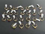 a lot of rings that are sitting on a table
