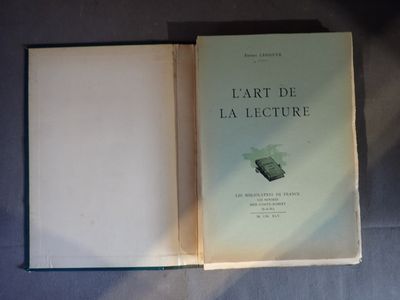 L'ART DE LA LECTURE, par Ernest LEGOUVE, 1945, 162 pages, re…