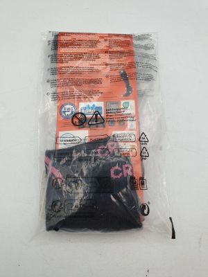 a plastic bag with a picture of a person riding a bike
