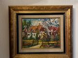 a picture of a painting hanging on the wall