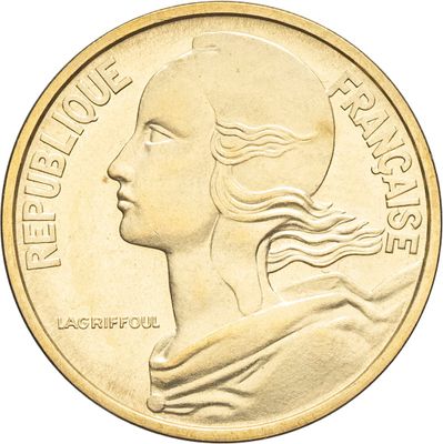 la pièce porte le profil d'une tête de femme