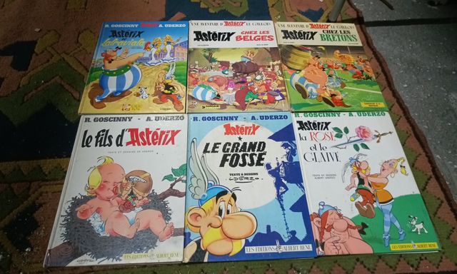 Bande dessinée – Astérix, 6 albums. En l’état 