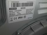 the back of a samsung dryer with a label on it