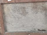 a picture of an old window that has been boarded