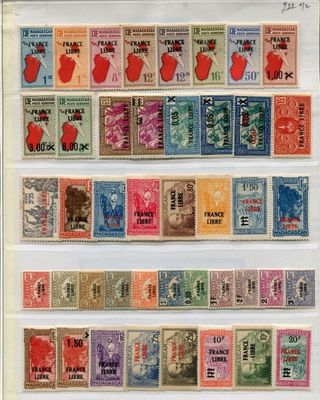 an image of a collection of stamps from around the world