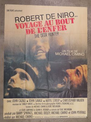 movie poster for the deer hunter starring robert de niro and roger de niro