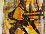 an image of a painting of a man with a guitar