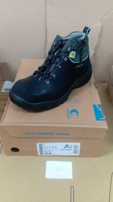 bottes de randonnée en cuir noir pour homme, toutes neuves