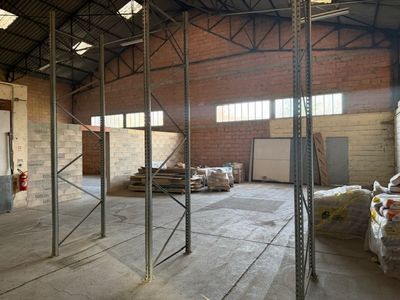 a large room with a lot of shelves and a fire hydrant