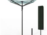 a close up of a clothes dryer on a clothes line