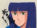 une image représentant une femme aux cheveux bleus et aux yeux verts