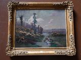 a picture of a painting hanging on the wall