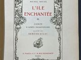 an open book with a picture of a dragon on the cover