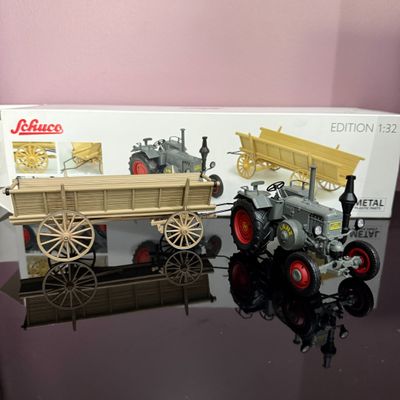Engin Motoculture miniature LANZ BULLDOG SCHUCO métal moulé …