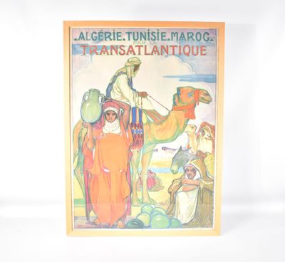 a picture of a book with a picture of a man riding a camel