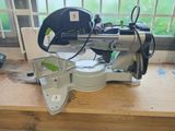 a picture of a mitring saw on a workbench