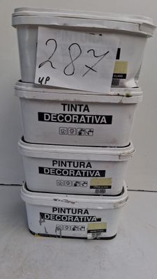 Lot de 4 pots de peinture décorative Pintura Decorativa, 4L …