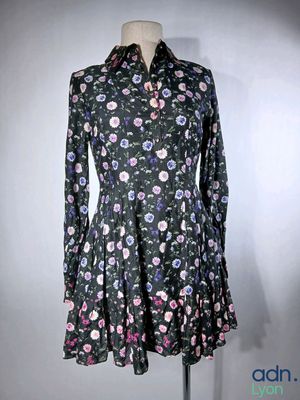 THE KOOPLES - Robe chemise à motif floral - Taille 0 - Neuf …