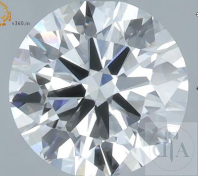 un gros plan d'un diamant sur fond blanc