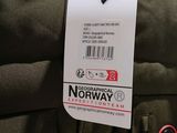a luggage tag on the back of a luggage bag