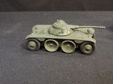 a toy tank that is sitting on a table