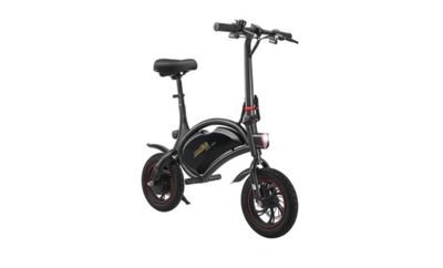 une image représentant une trottinette électrique noire et rouge sur fond blanc