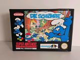 the box for the game the smurfs of courage