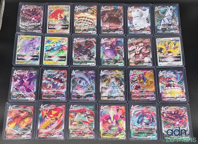 la boîte contient de nombreux types de cartes Pokémon différents