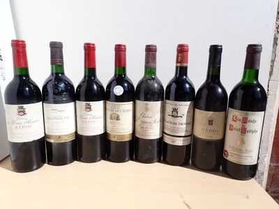 8 bouteilles comprenant un assortiment de 8 bouteilles de mé…