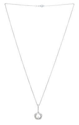 Pendentif Coeur En Or 18 Carats Avec Diamant 0.32 Carat - Poids Total 2.04 G - Occasion