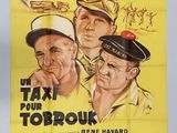 an old movie poster of three men in military uniforms