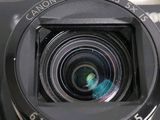 a close up view of a camera with a lens on it