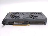 a close up of a video card on a white surface
