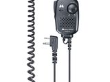 a close up of a microphone and a coiled cord on a white background