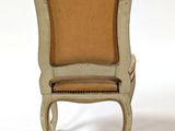 an image of a chair that is sitting on a white surface