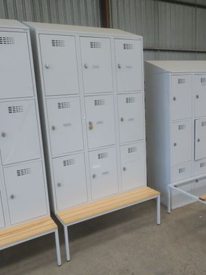 Armoire vestiaire MALAW 9 cases avec banc et partie supérieu… - Photo 1