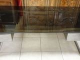 an image of a glass table in a kitchen